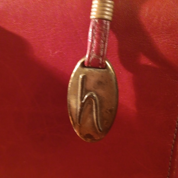 Hartman By Sharif Vintage Elegant Red Leather Briefcase - Picture 8 of 14